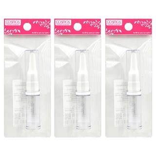 台灣 COSMOS AS真空眼霜瓶 5ml, 透明色, 3個