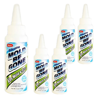 MOLD BE GONE 矽利康除霉凝膠 深層滲透長效型 透明凝膠狀 韓國製造, 150g, 5瓶