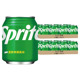 Sprite 雪碧 清爽檸檬風味, 250ml, 48罐