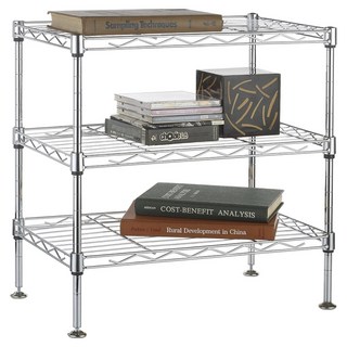 USEFUL DESIGN 悠室屋 波浪電鍍三層架 Silver, 45 x 20cm x 45cm, 3層