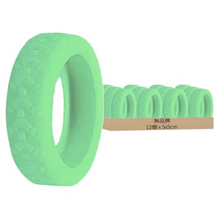 行李箱輪子保護套 矽膠材質 單入, 5 x 5cm, 夜光色