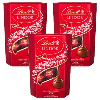 Lindt 瑞士蓮 LINDOR LINDOR牛奶巧克力球, 200g, 3盒