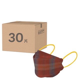 CHACER 佳和口罩 4D立體醫用口罩 成人用 KF94, 英倫紅, 3袋, 10片