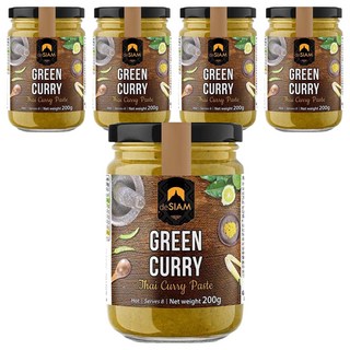 deSIAM 泰式綠咖哩膏, 200g, 5罐
