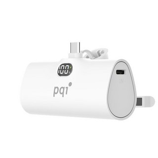 pqi 勁永 PD05 口袋型隨身行動電源 支援QC 3.0 / PD 3.0 / PD 20W 快充, 白色