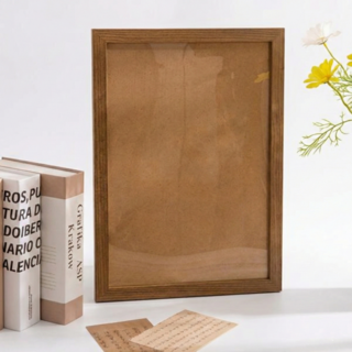 콤튼 원목 프레임 액자, 1개, 브라운우드