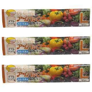 GLAD 佳能 食物保鮮袋 大 30 x 27cm, 大(30 x 27cm), 10個, 3組