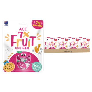 ACE 斑斑水果條 百香果 + 奇亞籽, 90g, 24袋