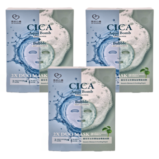 MY SCHEMING 我的心機 積雪草水炸彈面膜 + 泡泡面膜, 4片, 3盒