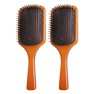 小麥購物 氣囊氣墊按摩梳 Y087 大款 10 x 26cm 102g, 深色手柄, 2支