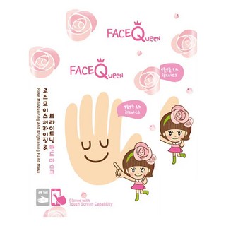 FACEQueeN 玫瑰粉嫩保濕護手膜 觸控螢幕適用, 16g, 2片