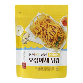 gomgom 酥炸魷魚絲, 120g, 1包