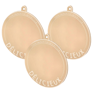 沐慕家居 法文隔熱墊, 奶茶色, 3個