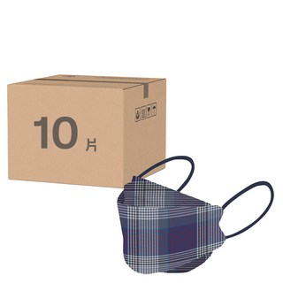 CHACER 佳和口罩 4D立體醫用口罩 成人用 KF94, 摩登紫, 1袋, 10片