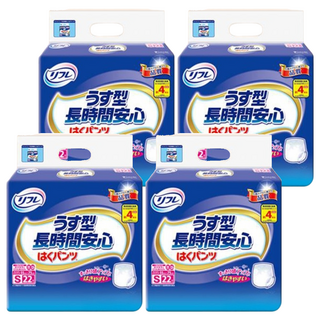 Refre 利護樂 長時間安心薄型復健褲 男女通用, S, 22片, 4包, S(腰圍55~75cm)