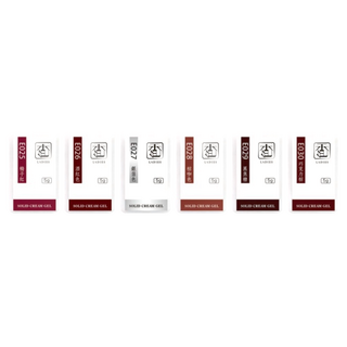 LADIES 香色 固態眼影膠套組, 6色, 1組