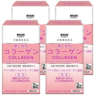 AJIOU 日本味王 第二代膠原蛋白膠囊, 60顆, 540mg, 4盒
