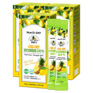 Nutri D-DAY 檸檬&鳳梨汁隨身包, 42個, 20g