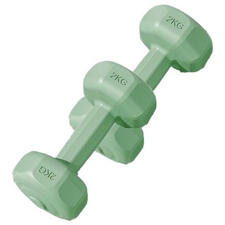 SC優選 女士小啞鈴 果綠色2公斤2入組, 居家健身輕巧好收納, 2kg, 2個