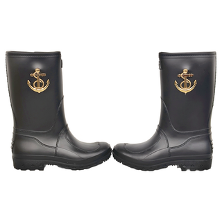 三和牌 MIT甜心清漾半筒雨靴, 黑色, 240mm