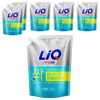 LiQ 多效洗衣精補充包 滾筒洗衣機用 2.1L 6包