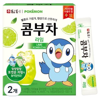 Damtuh 丹特 寶可夢康普茶 萊姆, 5g, 30入, 2盒
