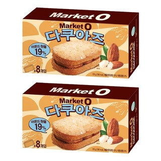 Market O 達克瓦茲杏仁夾心餅乾 8包入, 176g, 2盒