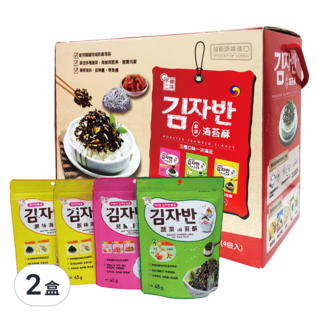 韓味不二 海苔酥禮盒, 原味/蔬菜/兒童口味, 175g (4袋入), 2盒
