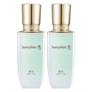 Sooryehan 秀雅韓 台灣公司貨 妍 耀妍絲絨隔離霜 SPF35 PA++ 35ml, 俏妍綠, 2瓶