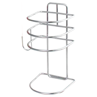 不鏽鋼吹風機架, 10x9.5x18.5cm, 附透明無痕掛勾, 台灣製, 1個