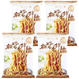 和秋 麻醬香拌麵 122g, 4包