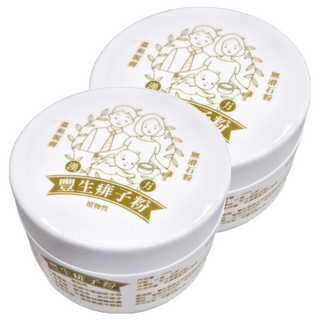 豐生 爽膚痱子粉 植物性 止癢 尿布疹 流汗痱子 不傷嬰兒細嫩皮膚, 100g, 2罐