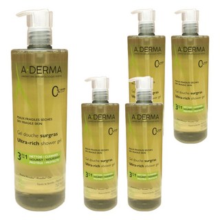 A-DERMA 艾芙美 燕麥泡沫潔膚凝膠 滋潤型, 750ml, 5瓶