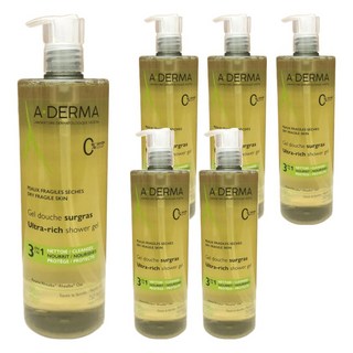 A-DERMA 艾芙美 燕麥泡沫潔膚凝膠 滋潤型, 750ml, 6瓶