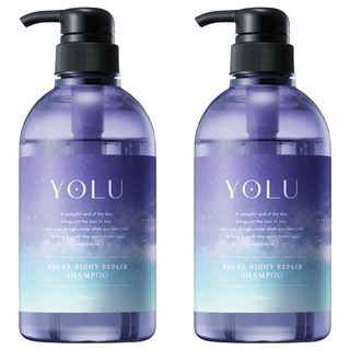 YOLU 夜間修護精華 舒緩修護柔順洗髮精, 475ml, 2瓶