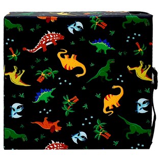 BANY KIDS 兒童防水增高坐墊, 35 x 35 x 8cm, 恐龍 黑色