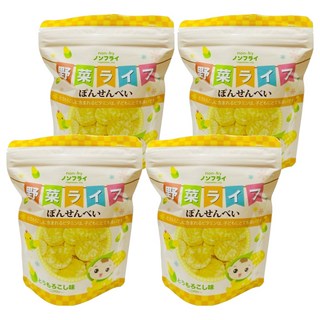 寶寶食堂 玉米仙貝, Non-fry非油炸寶寶專屬食品，日本產嬰幼兒零食, 玉米, 19g, 4包