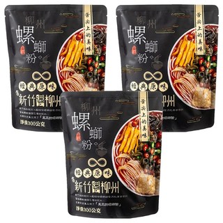 亟品 螺螄粉 經典原味, 300g, 3包