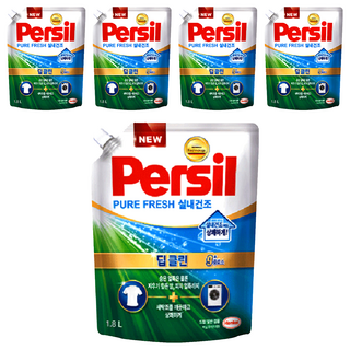 Persil 寶瀅 Pure Fresh 9重酵素室內晾衣型洗衣凝露補充包 普通&滾筒式適用, 1.8L, 5包
