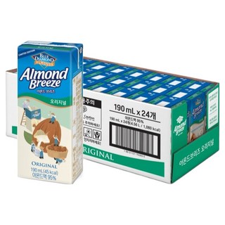아몬드브리즈 오리지널, 190ml, 24개