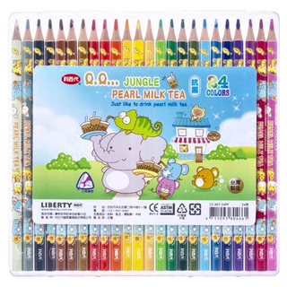 LIBERTY 利百代 叢林珍珠奶茶色鉛筆 24色, 1組