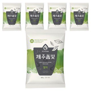 포모나 제주봄빛 말차 파우더, 500g, 1개입, 5개