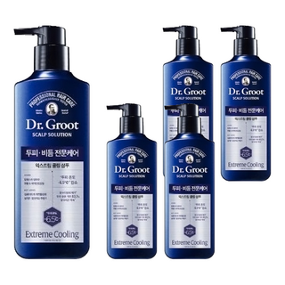 Dr.Groot 健髮專家勁涼去屑洗髮精, 5瓶, 400ml
