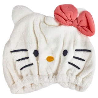 Skater 速乾吸水浴帽 23x17cm, 白色 + 粉色, 1個