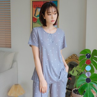 디에스도씨 여성용 냉감 네이쳐마 반팔 잠옷 상하의세트