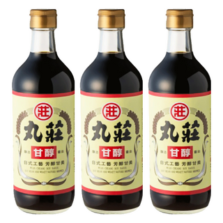 丸莊醬油 甘醇釀造醬油, 非基改黃豆 天然發酵, 不含防腐劑 味素 焦糖色素 食用酒精, 450ml, 3瓶