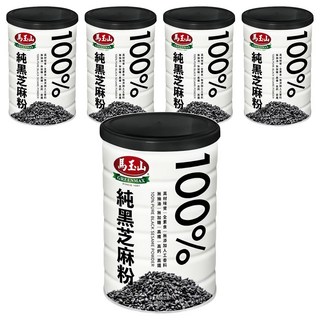馬玉山 100%純黑芝麻粉, 400g, 5罐