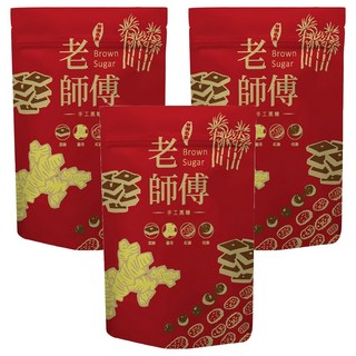 老師傅 黑糖紅棗桂圓茶磚, 45g, 11個, 3袋