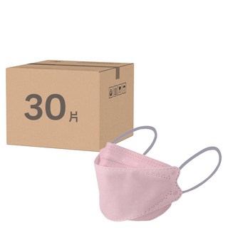 CHACER 佳和口罩 成人4D立體醫用口罩, 櫻落雪粉, 10片, 3包