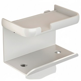 小麥購物 多功能紙巾架 雙層 Y548 204g 17 x 9.5 x 11cm, 白色, 1個